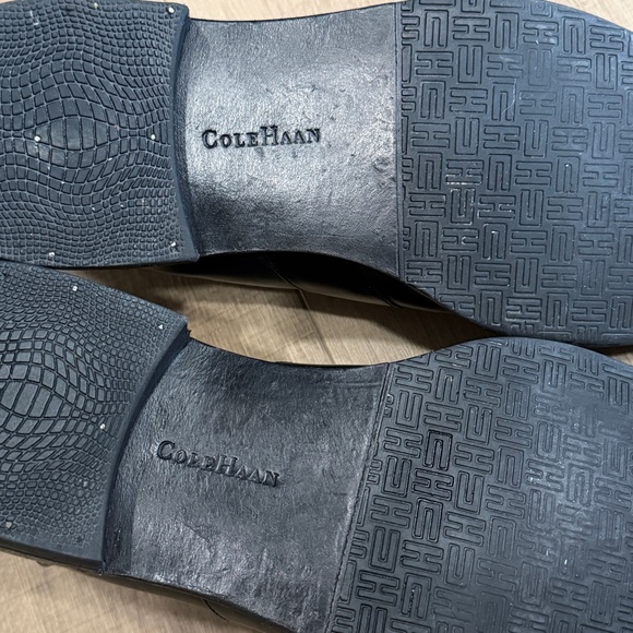 Cole Haan Men 11M Black Classic Penny Loafer Leather Shoes Sq Toe Slipon C04715 - Picture 12 of 16